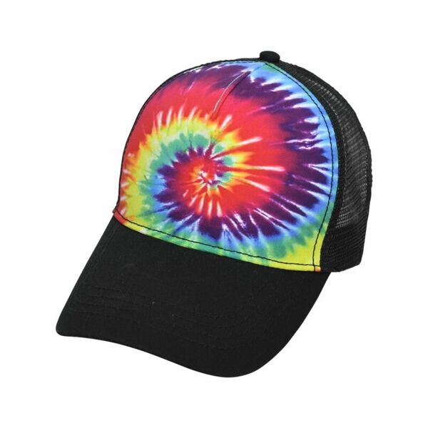 Tie-Dyed Five-Panel Trucker Cap Thumbnail