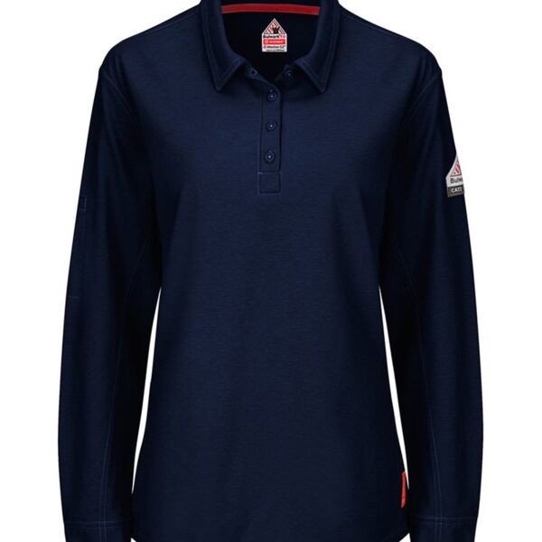 iQ Series® Women's Long Sleeve Polo with 4-Button Placket Thumbnail