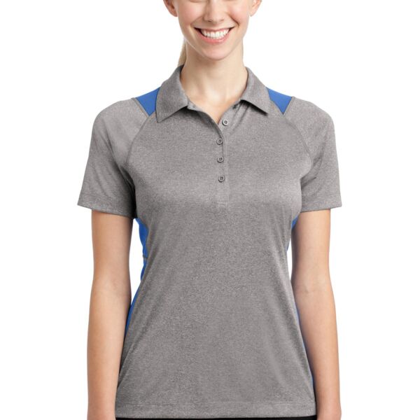Ladies Heather Colorblock Contender ™ Polo - AF Thumbnail