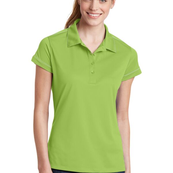 Ladies Contrast Stitch Micropique Sport Wick® Polo - AF Thumbnail