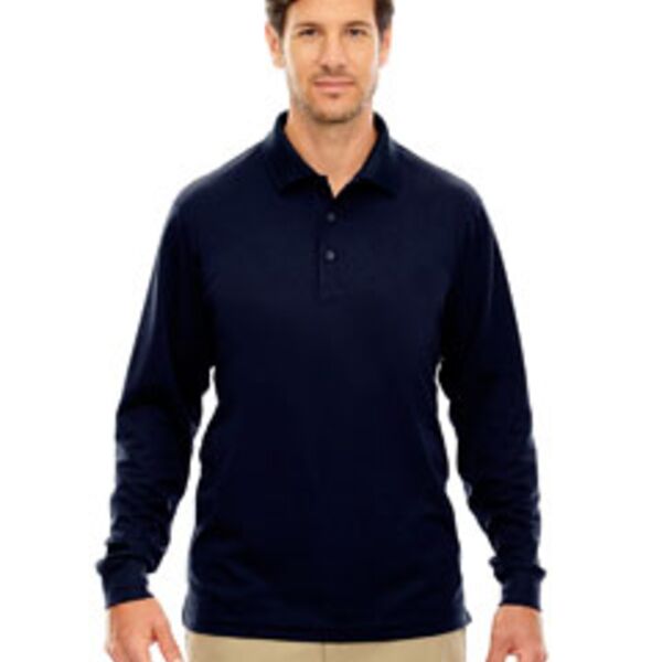 Men's Tall Pinnacle Performance Long-Sleeve Piqué Polo - AF Thumbnail