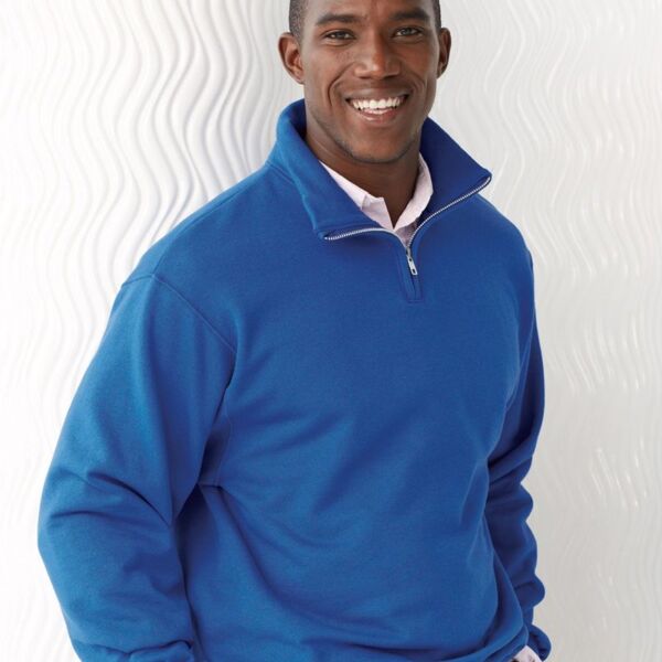 Nublend® Cadet Collar Quarter-Zip Sweatshirt - AF Thumbnail
