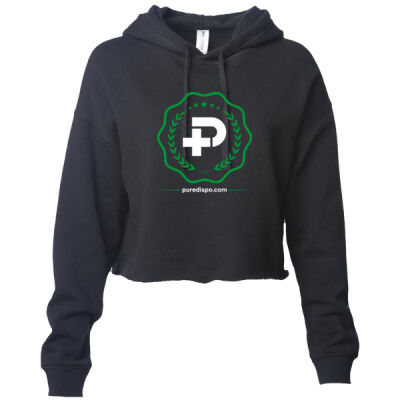 Pure University - Women’s Lightweight Cropped Hooded Sweatshirt Thumbnail